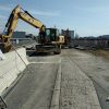 Rušenje mostu čez Kamniško Bistrico v Domžalah