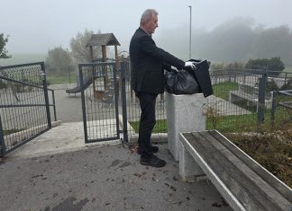 Župan pobiral smeti