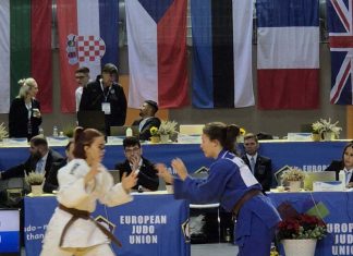 Mladi judoisti iz Judo kluba Ippon Kamnik na kadetskem evropskem pokalu v Györu