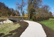 Otvoritev novega mostu in peš poti ob reki Pšati