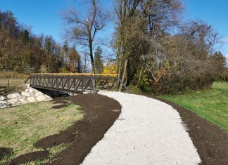 Otvoritev novega mostu in peš poti ob reki Pšati