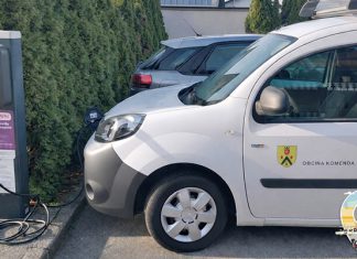 Nadgradnja električnih polnilnic v občini Komenda