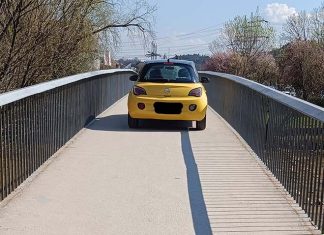 Most v Podrečju: Namesto pešcev zdaj kar avtomobili?