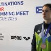 Calcitov plavalec Rok Vejnovič na zmagovalnih stopničkah v Pragi